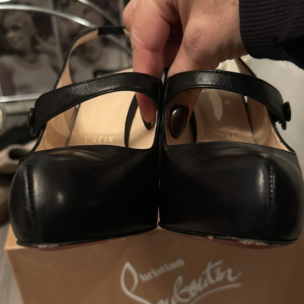 💥PRICE DROP💥Authentic♥️Christian Louboutins🖤EUC Pinched Toe Platform - Picture 9 of 16